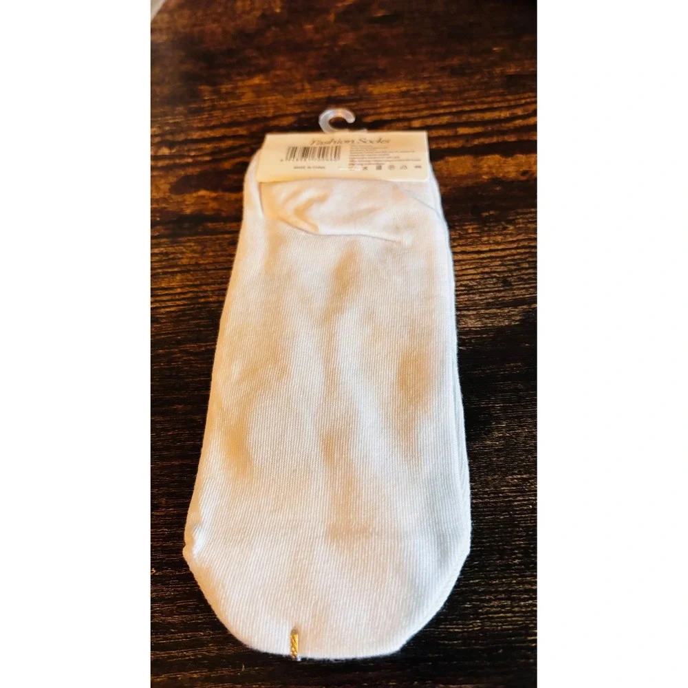Labubu Graphic White Ankle Socks Fashion Socks New
